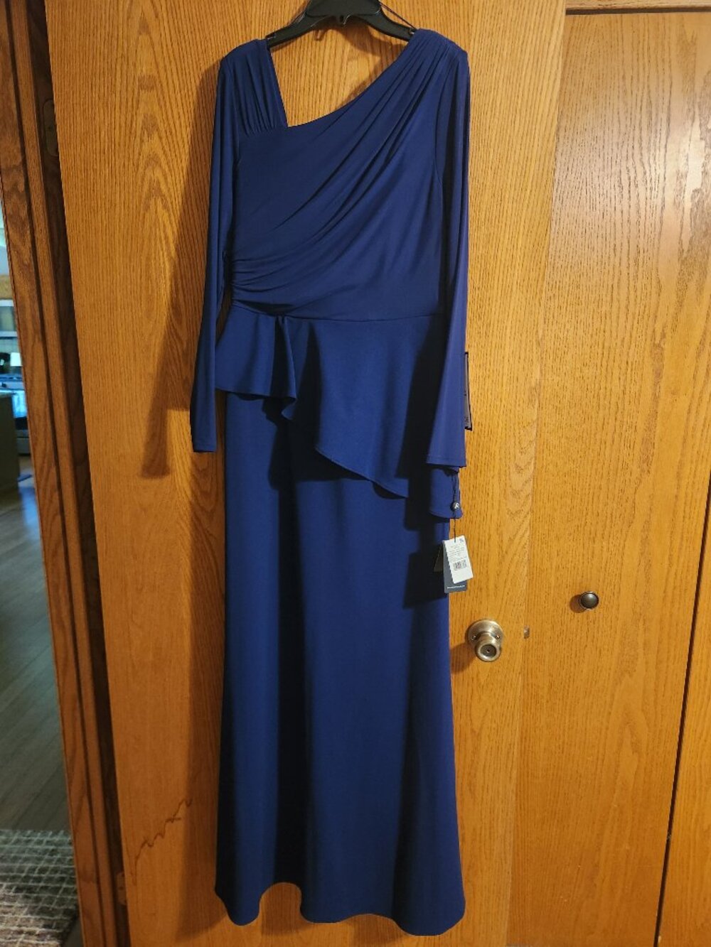Adrianna Papell Mother of the Bride/Groom Dress, Navy Size 10